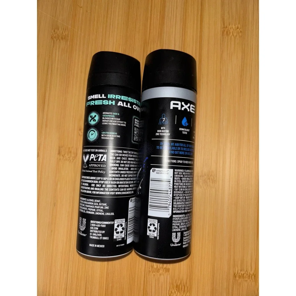 AXE Body Spray Bundle Apollo and Phoenix 5.1 oz Deodorant 2 Pack Aluminum Free